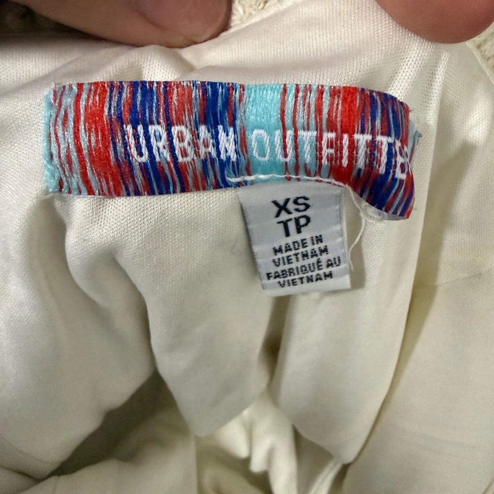 Urban Outfitters Cream Ribbed Mini Dress - Picture 5 of 5
